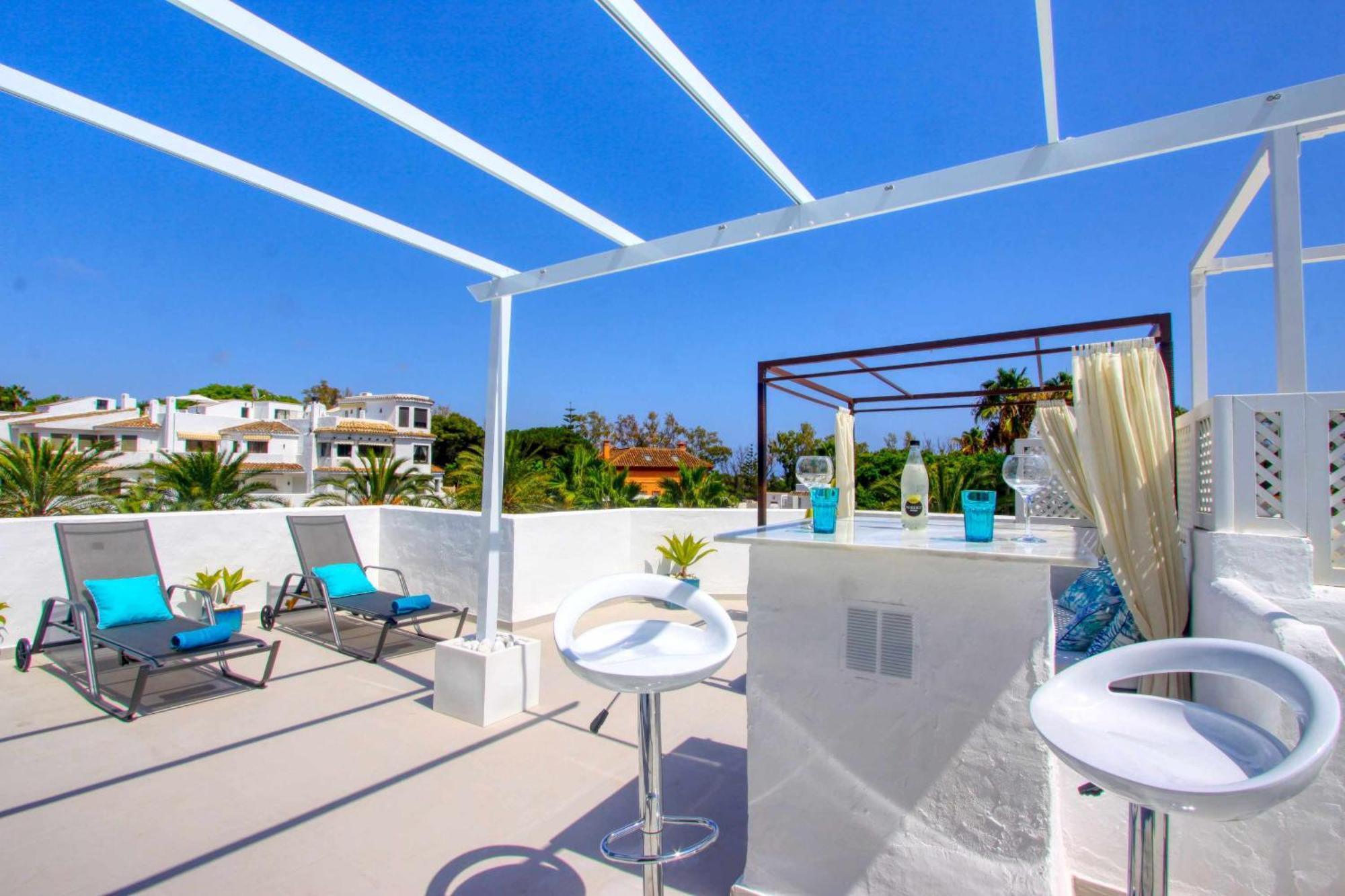 1108 Beachfront 2 Apartments With Roofterrace 80Mtrgt Beach 3 Pools Marbella Ngoại thất bức ảnh