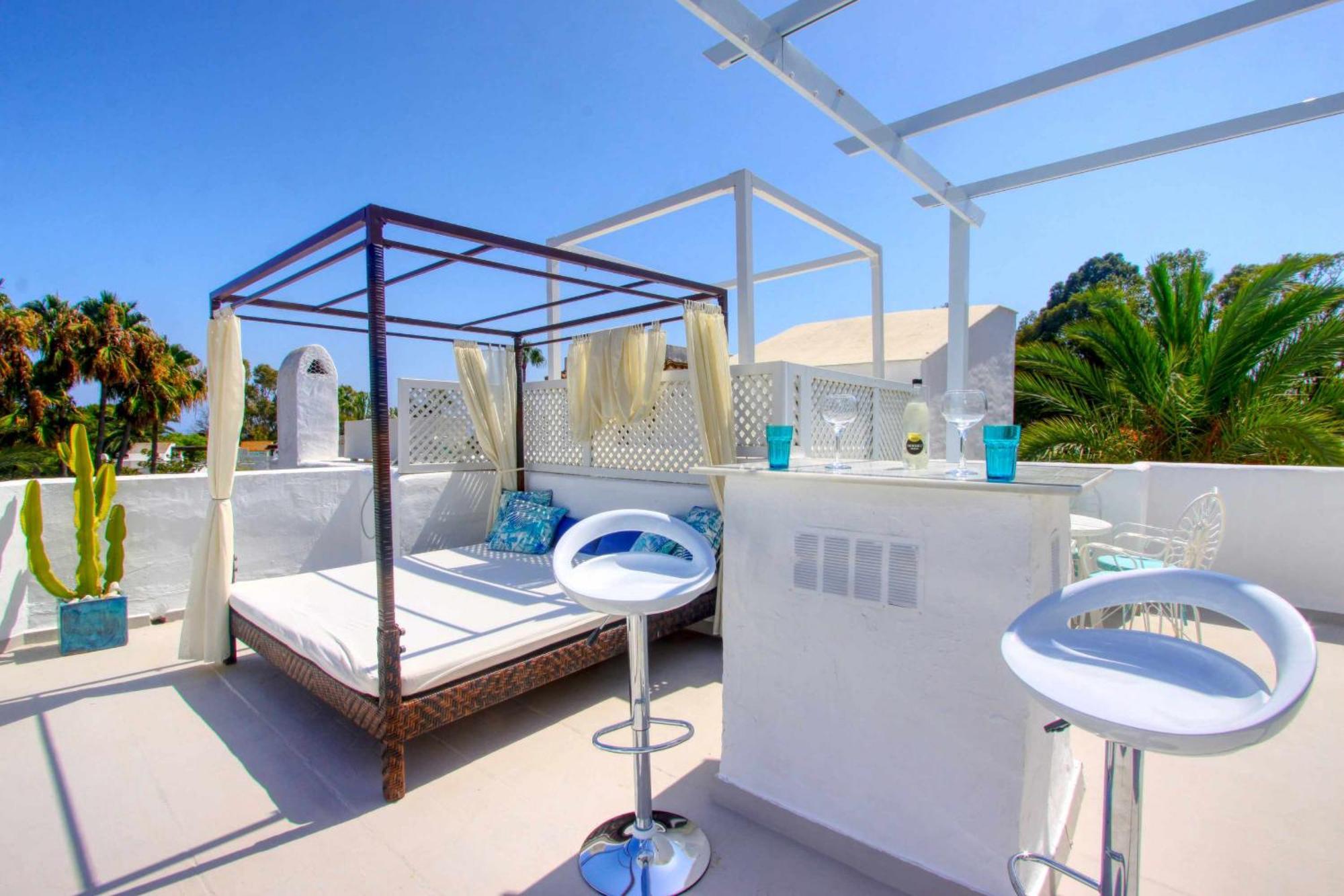 1108 Beachfront 2 Apartments With Roofterrace 80Mtrgt Beach 3 Pools Marbella Ngoại thất bức ảnh