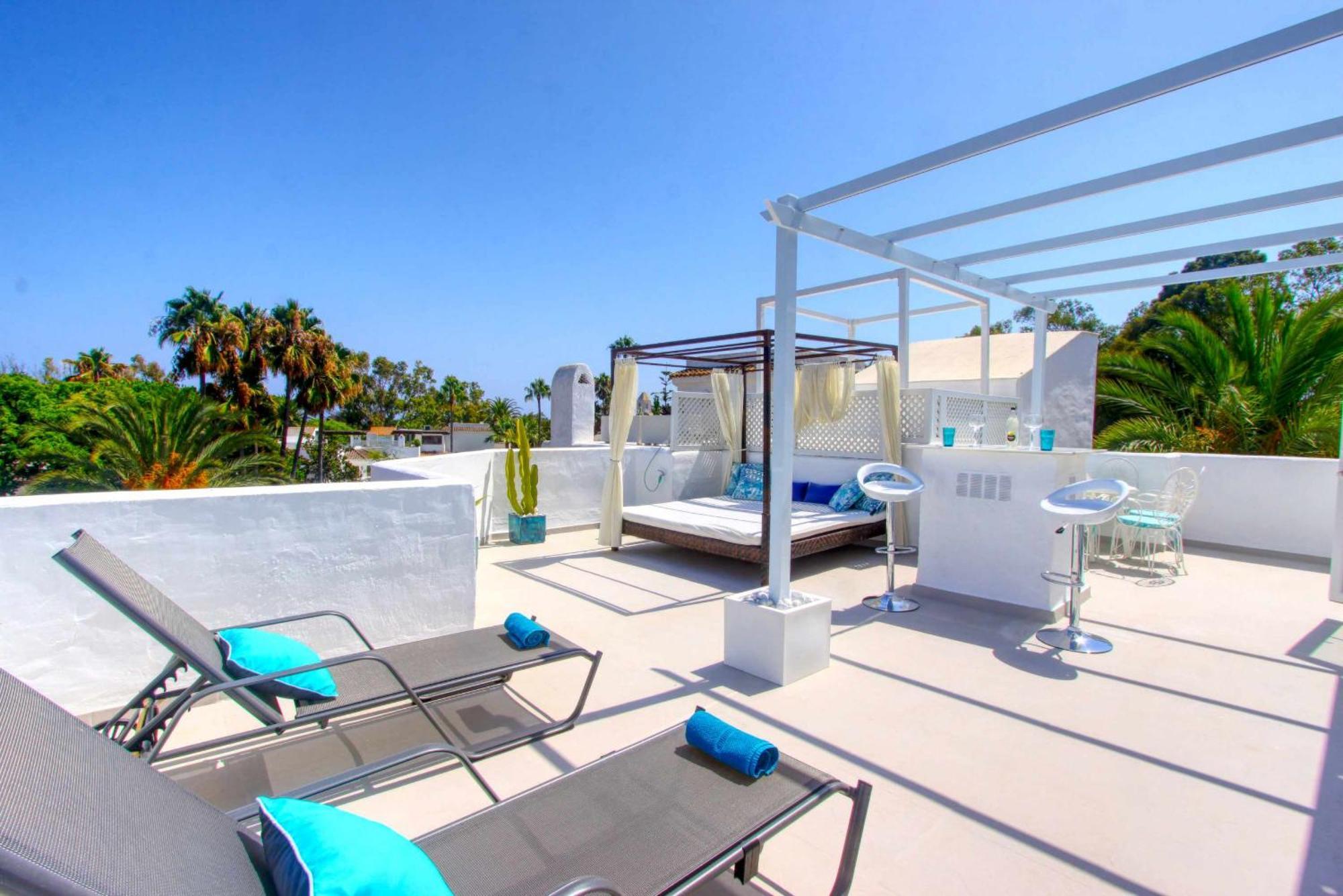 1108 Beachfront 2 Apartments With Roofterrace 80Mtrgt Beach 3 Pools Marbella Ngoại thất bức ảnh